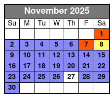 Christmas Light Bus Tour November Schedule