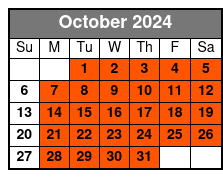 Presleys' Country Jubilee Regular Seating October Schedule