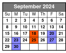 Decades Pierce Arrow September Schedule