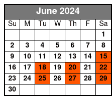 The Haygoods Branson June Schedule