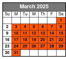 World's Largest Toy Museum Complex March Schedule