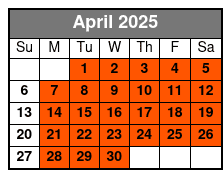 World's Largest Toy Museum Complex April Schedule