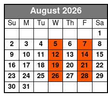 Country Classics - The Early Years August Schedule