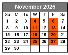 Country Classics - The Early Years November Schedule