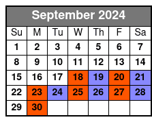 SIX September Schedule