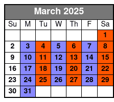 SIX March Schedule