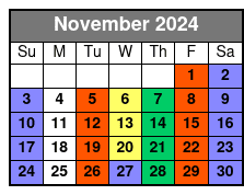 Christmas Wonderland November Schedule