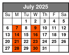 Escape Reality Magic & Illusions Dinner Show (Dinner Included) July Schedule