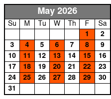 Escape Reality Magic & Illusions Dinner Show (Dinner Included) May Schedule