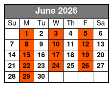 Escape Reality Magic & Illusions Dinner Show (Dinner Included) June Schedule