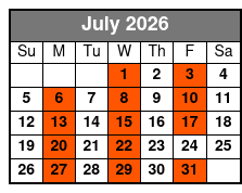 Escape Reality Magic & Illusions Dinner Show (Dinner Included) July Schedule
