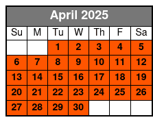 Bigfoot Adventure Golf April Schedule