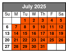 Presleys' Country Jubilee Premium Seating July Schedule