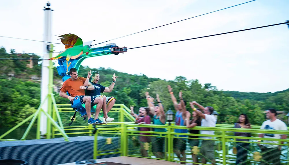 Parakeet Petes Waterfront Zipline at Branson Landing