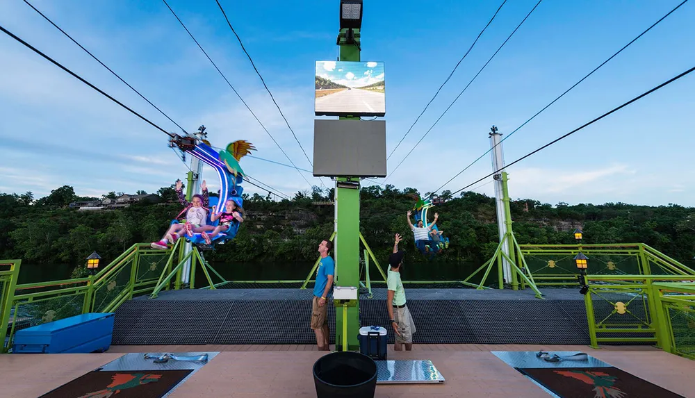 Parakeet Petes Waterfront Zipline at Branson Landing